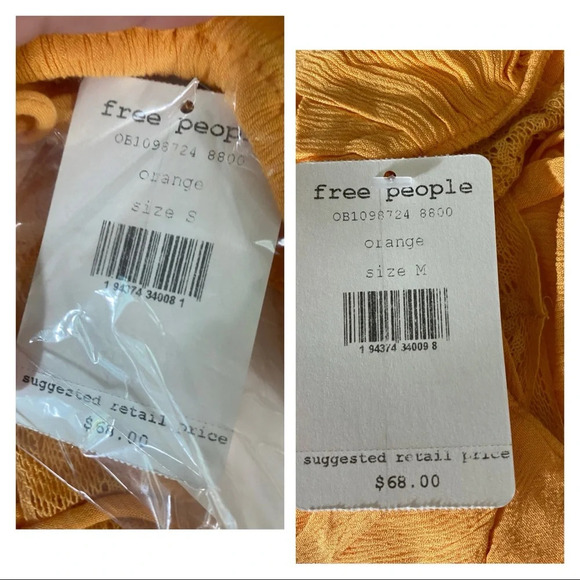 Free People NWT Orange Home Again Camisole - Picture 7 of 16